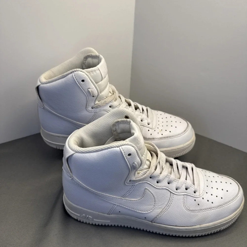 Nike Air Force 1 High 07 Mens Size 8.5 Triple‎ White Sneakers Shoes